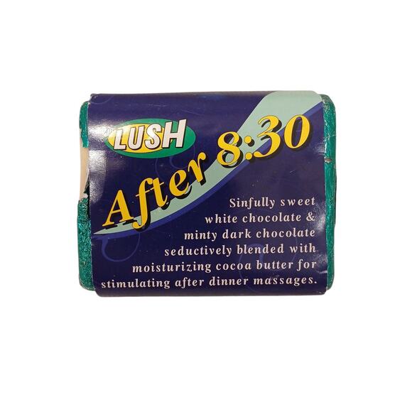 Lush After 8:30 Moisturizing Massage Bar 2001 Discontinued Rare Vintage Wrapped - Picture 1 of 7